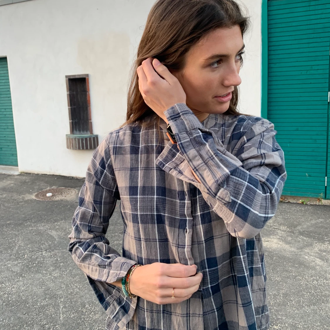 Skall Studio ternet skjorte