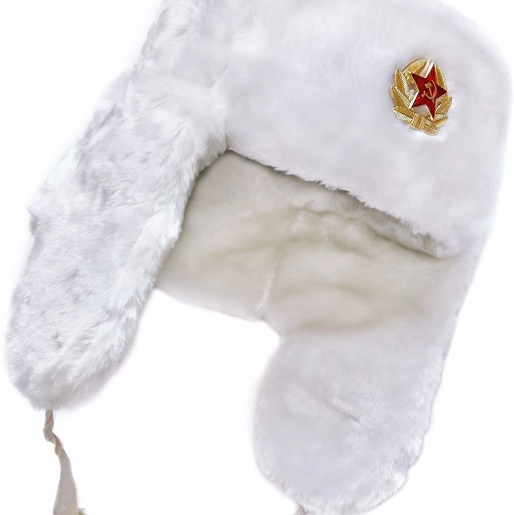 Vit rysk hatt - Accessoarer | Plick Second Hand