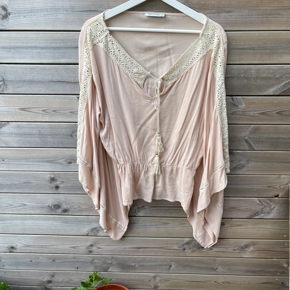 Rosabeige blus