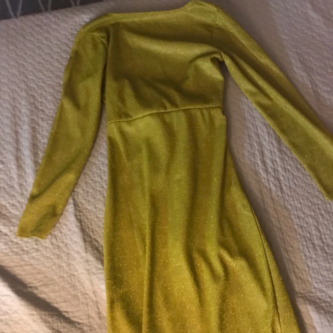 Gul lång klänning - 90