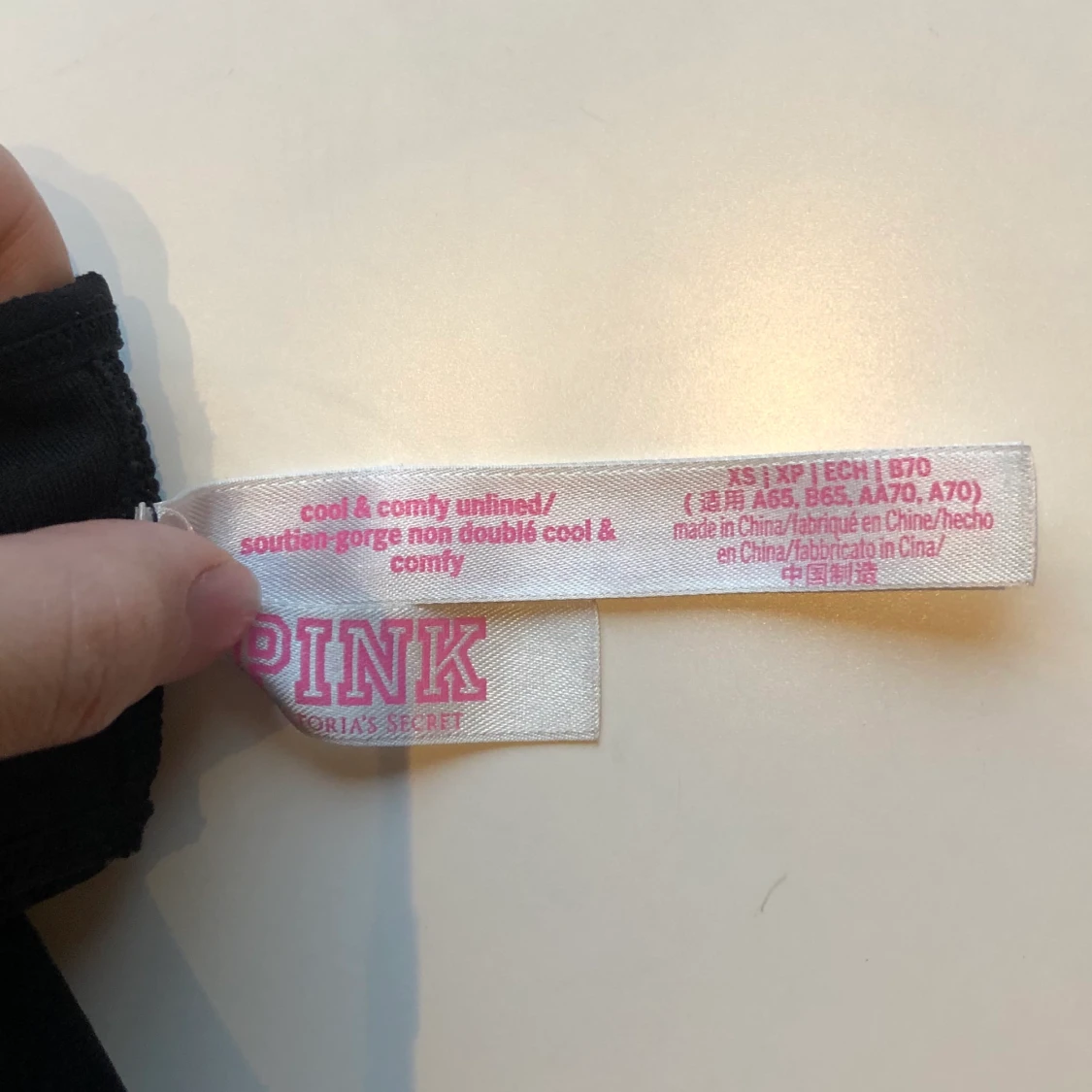 victorias secret pink, bh / topp fishnet - 91