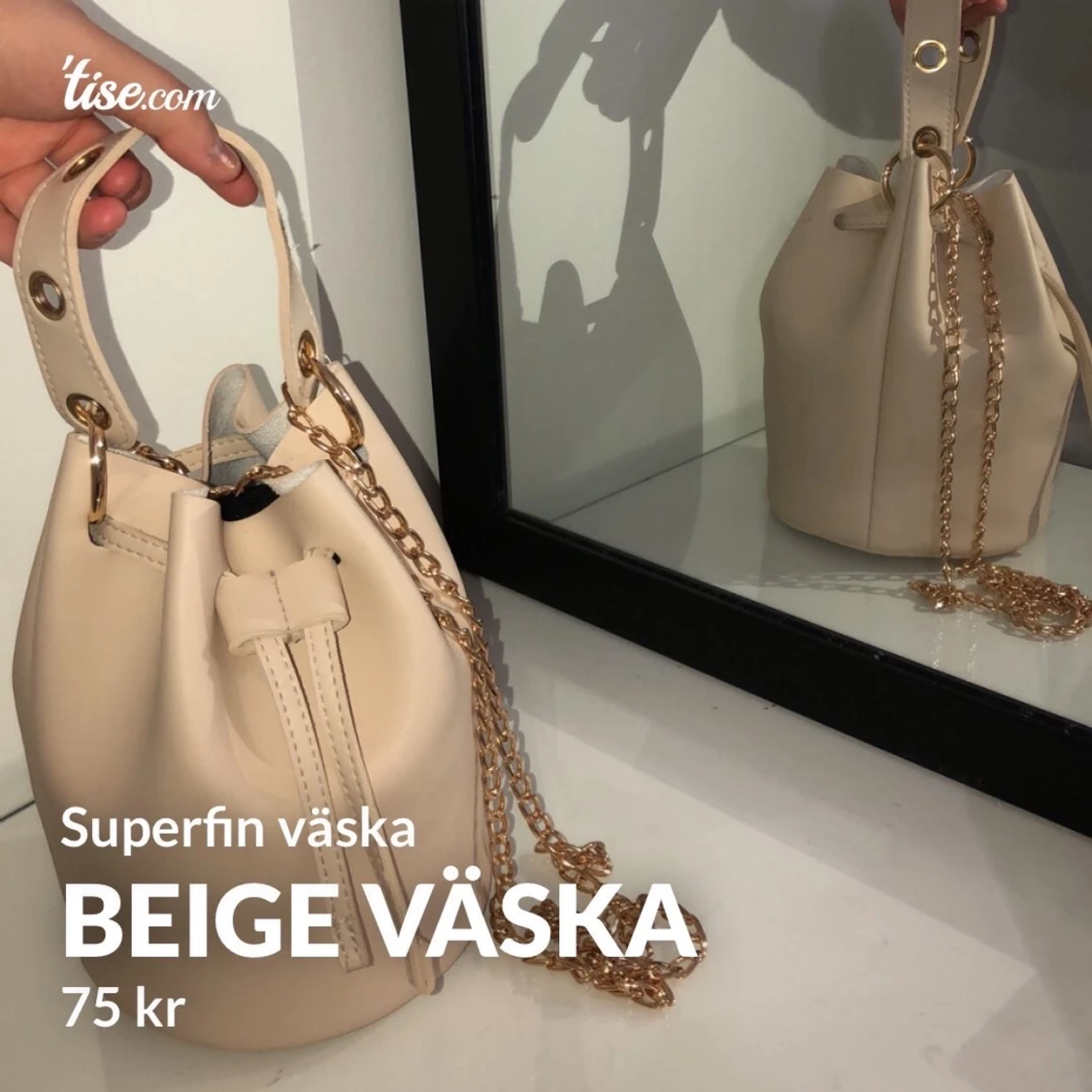 Beige väska 