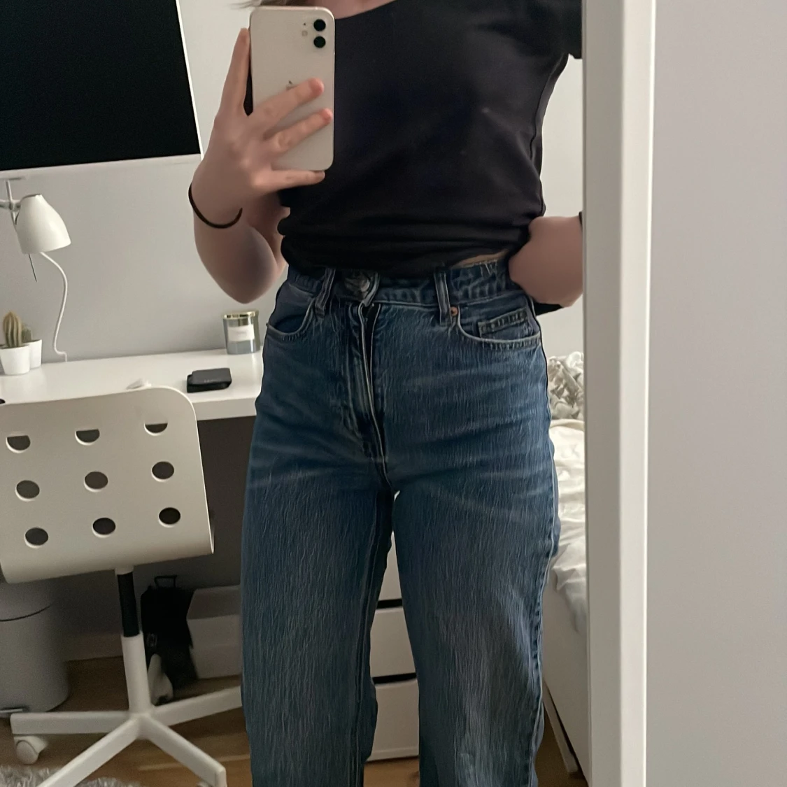 Blåa jeans från HM EUR: 34