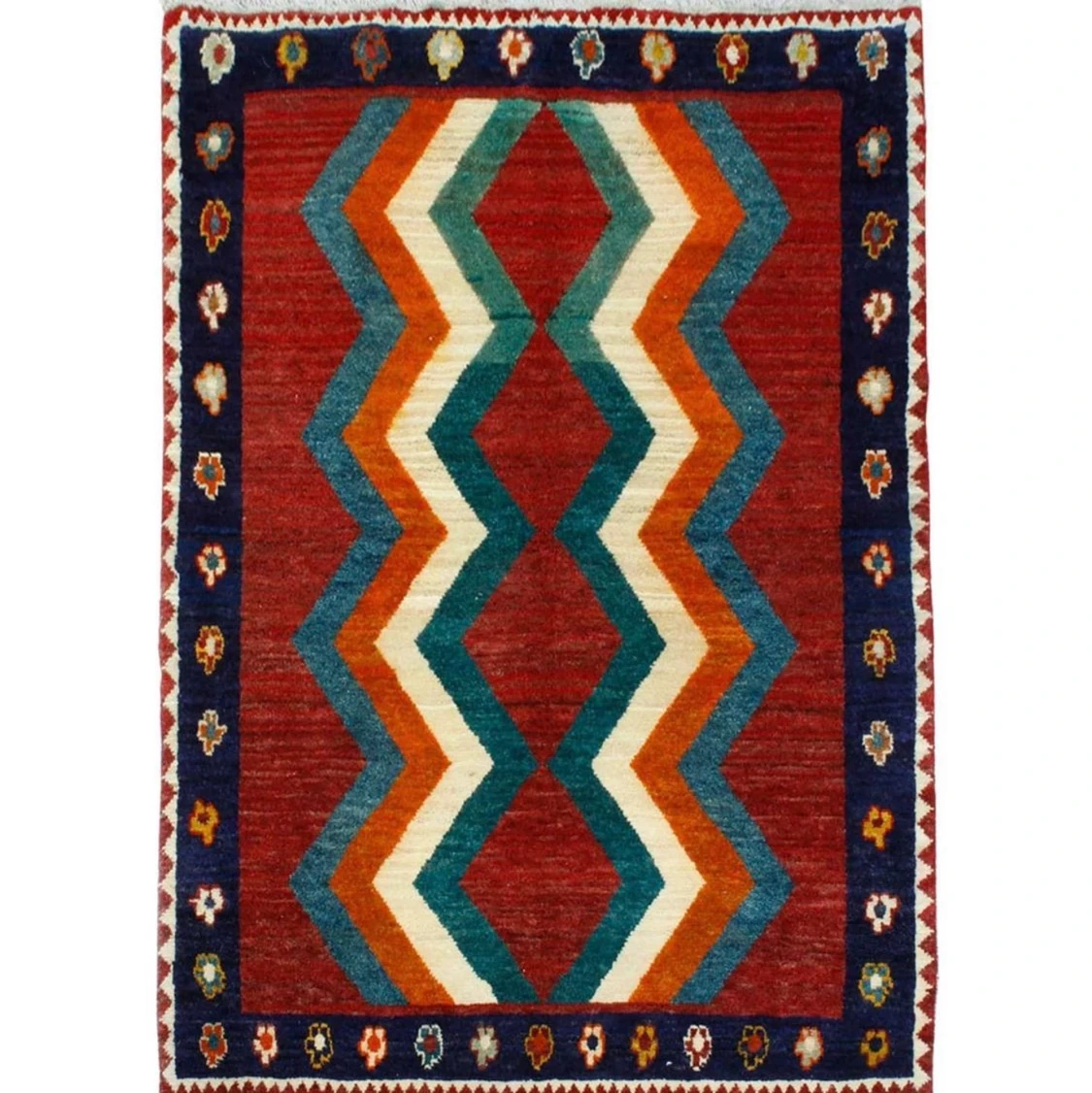 Persisk matta 💯 %ull, värm och växtfärgn - 90