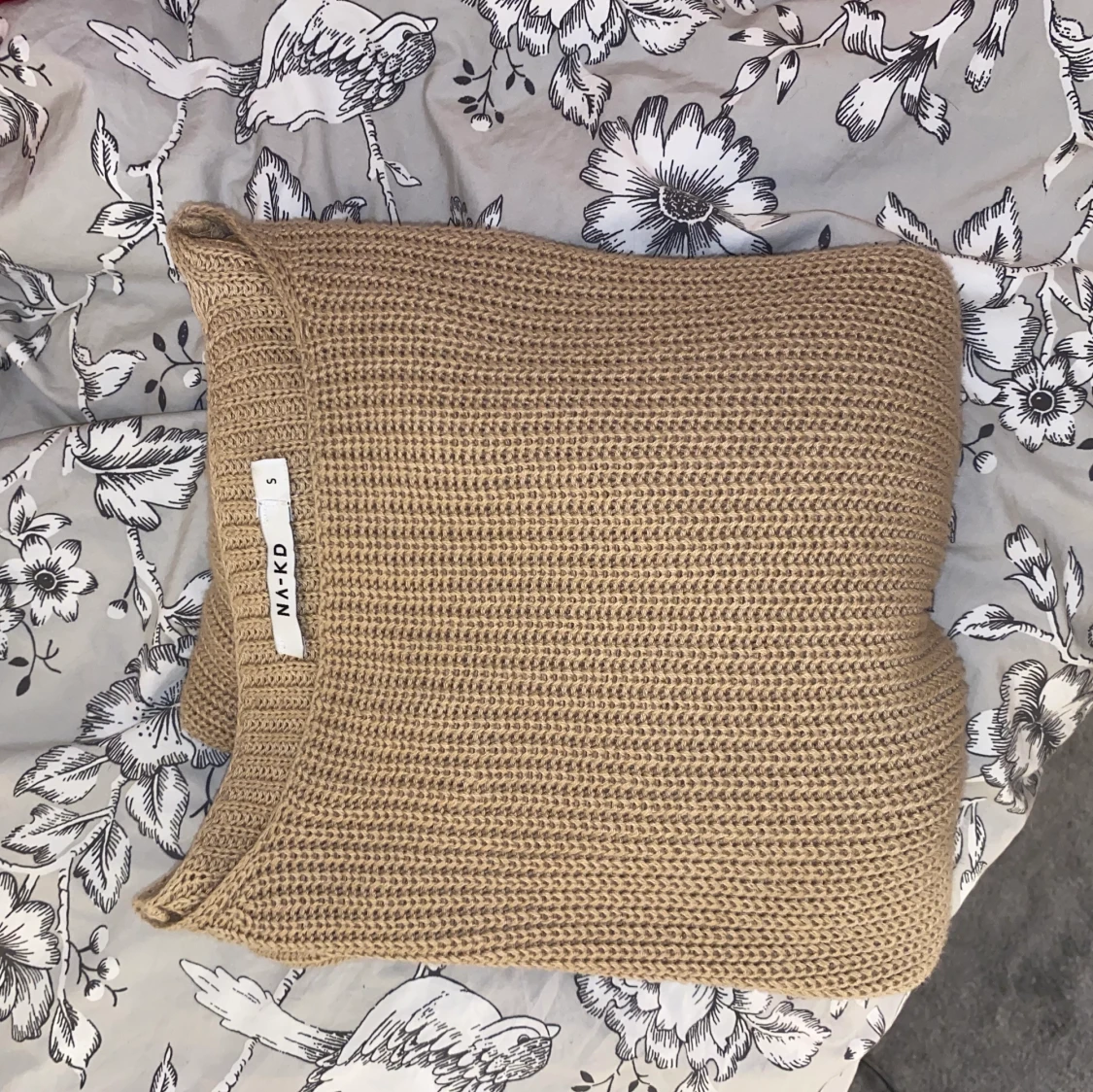 Stickad tröja från nakd med vida ärmar - 91