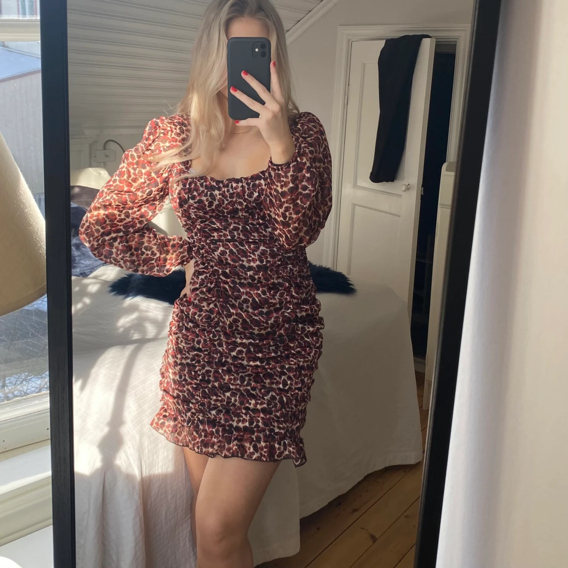 Leopard klänning - 90