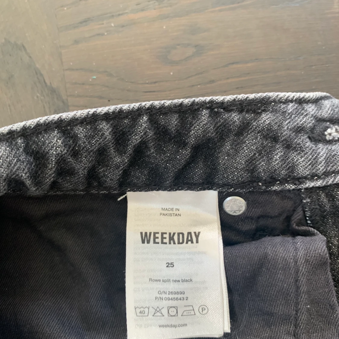 Weekday rowe split new black jeans - 91