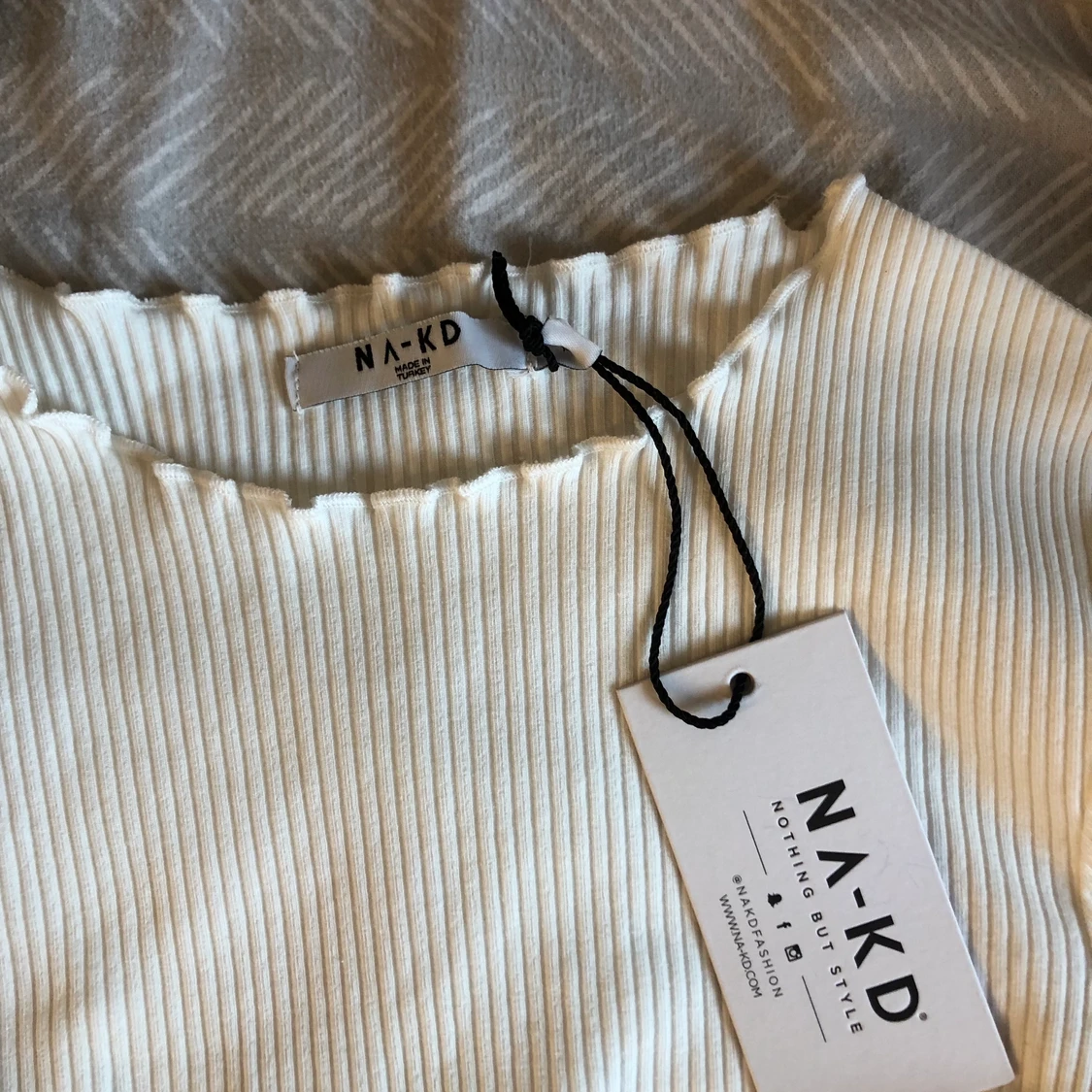 Beige/naturvit topp - 91