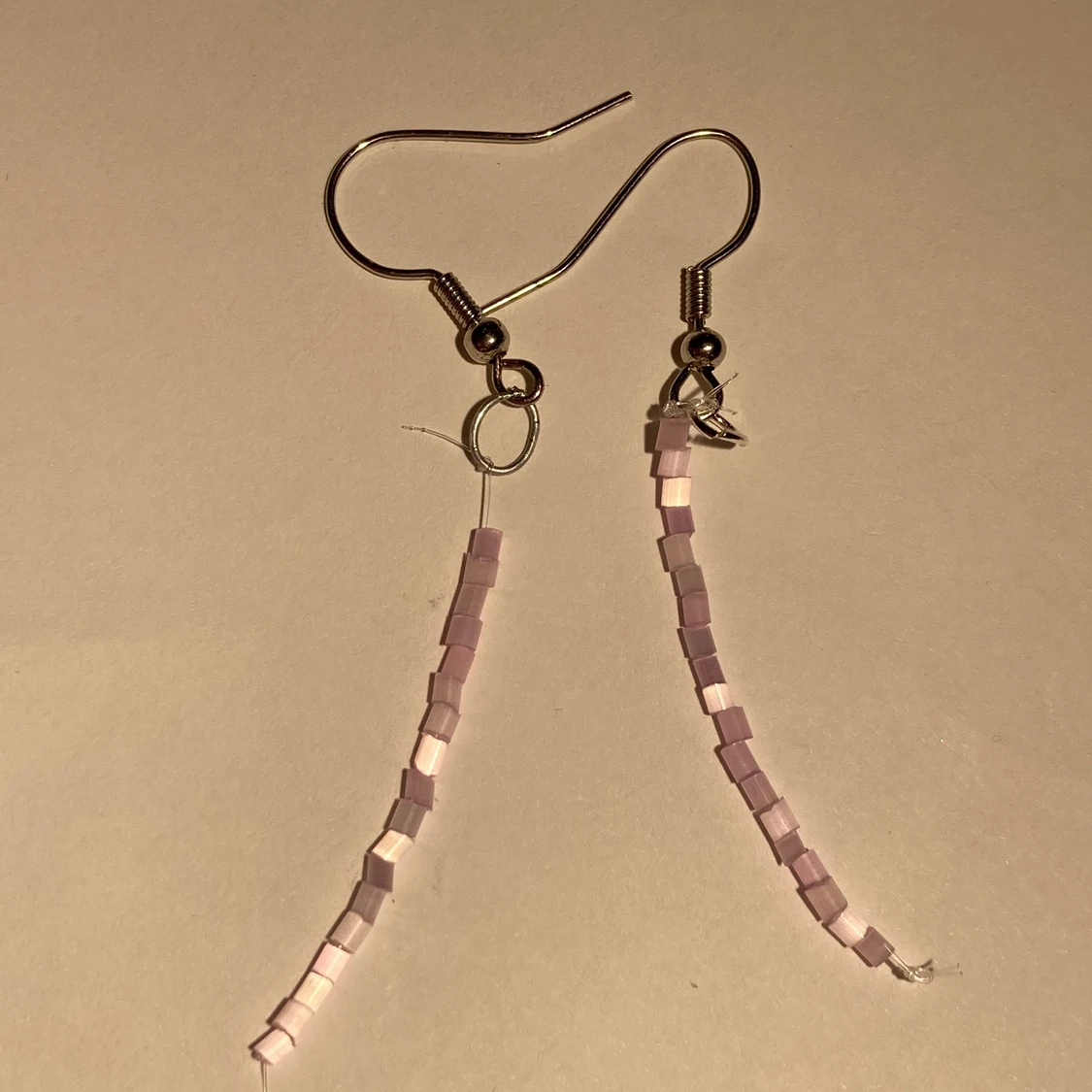 Rosa/lila örhängen  - 90