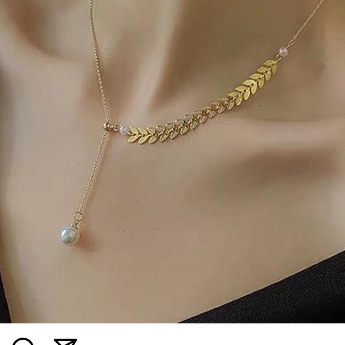 Helt ny guldpläterad halsband 