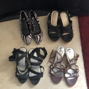 Olika klackar i storlek 36 - Säljer nu några av mina gamla klackar som inte kommer till användning längre! De är sparsamt använda och säljer de för 75kr styck. De är från bland annat H&M och Dinsko. 💕 Det är bara att fråga om fler bilder på skorna 😊 Pris kan diskuteras vid snabb affär!