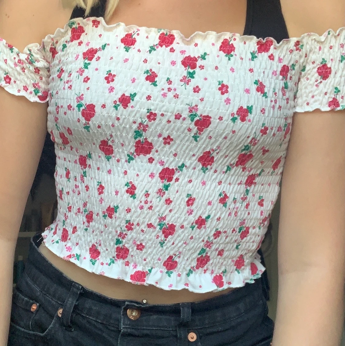 Super söt off shoulder topp