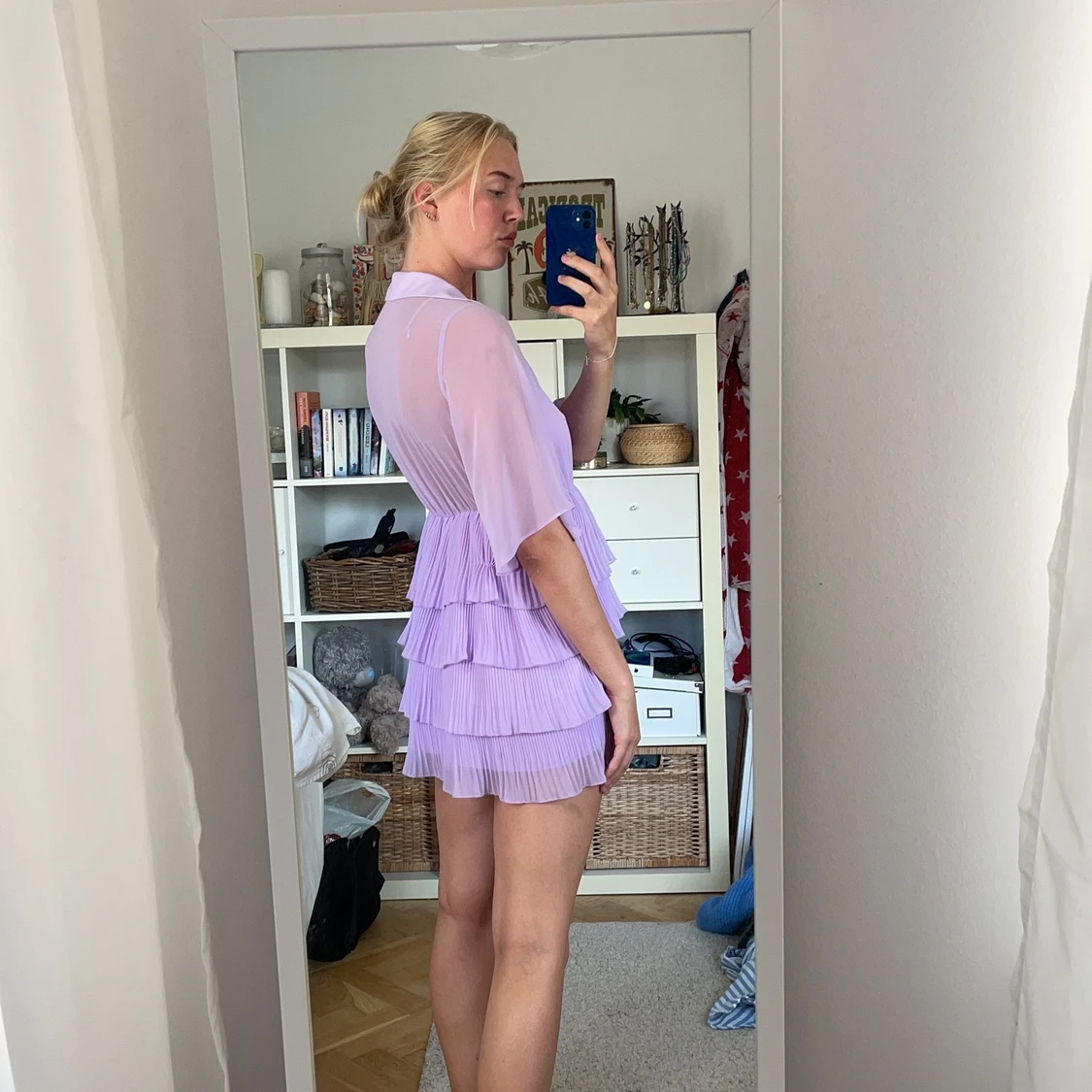 Lila klänning från zara i strl M - 90