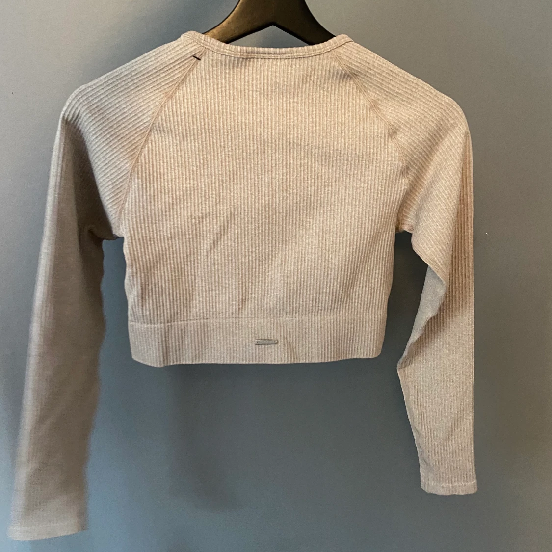 Aimn Ribbed seamless crop long sleeve - 90