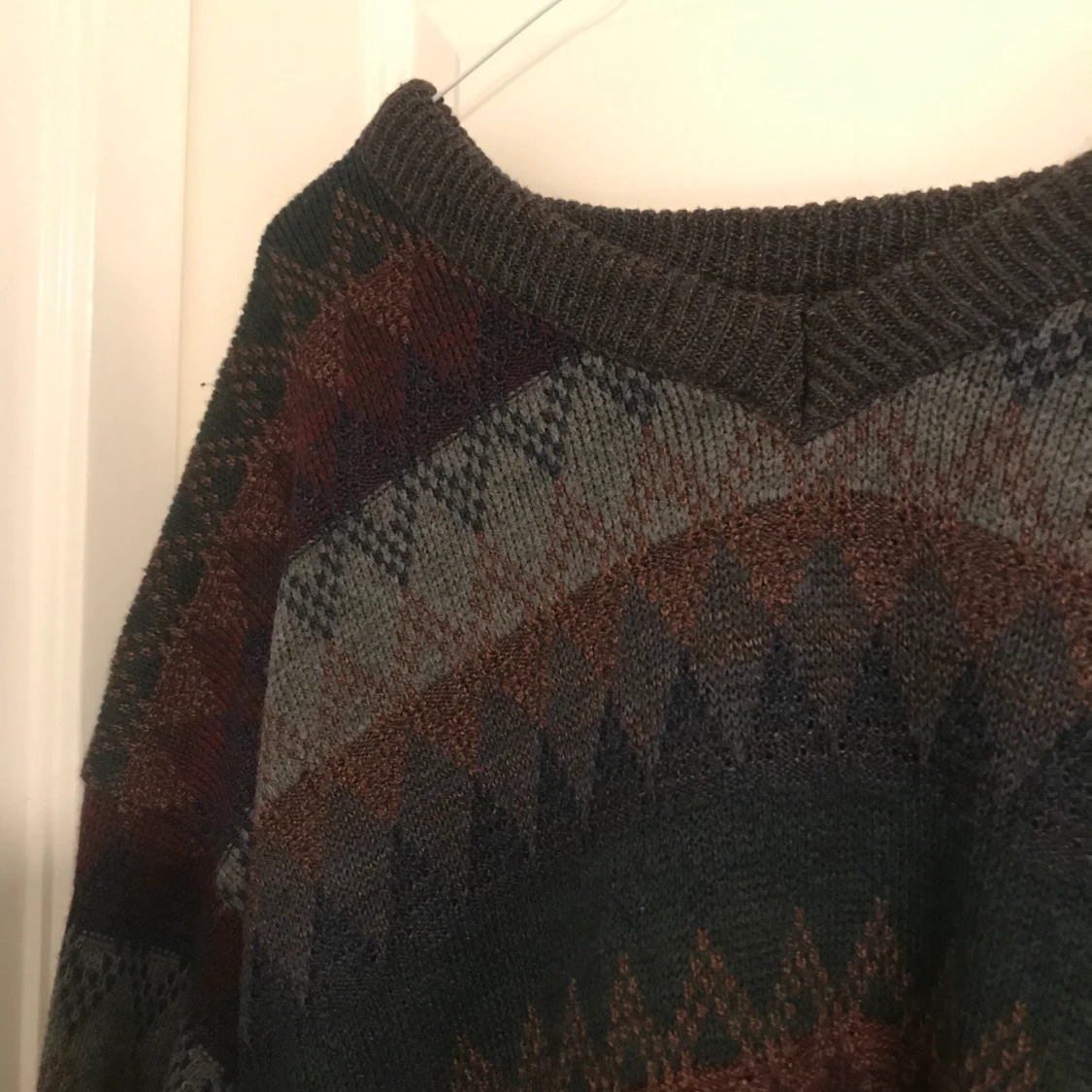 Stickad tröja🤎💚 - 90