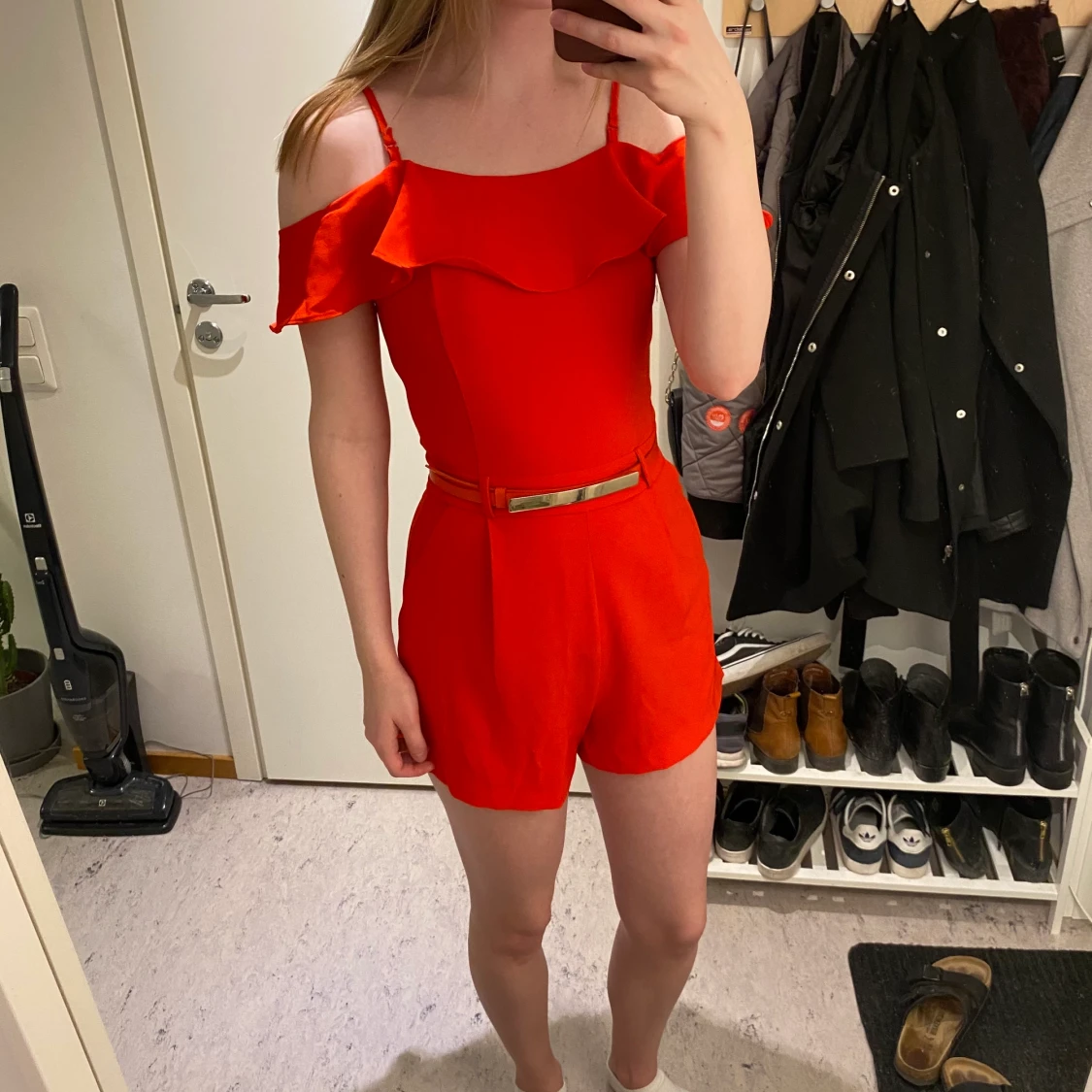 Röd playsuit
