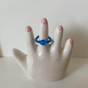 Blå ring  - Handgjord blå ring!