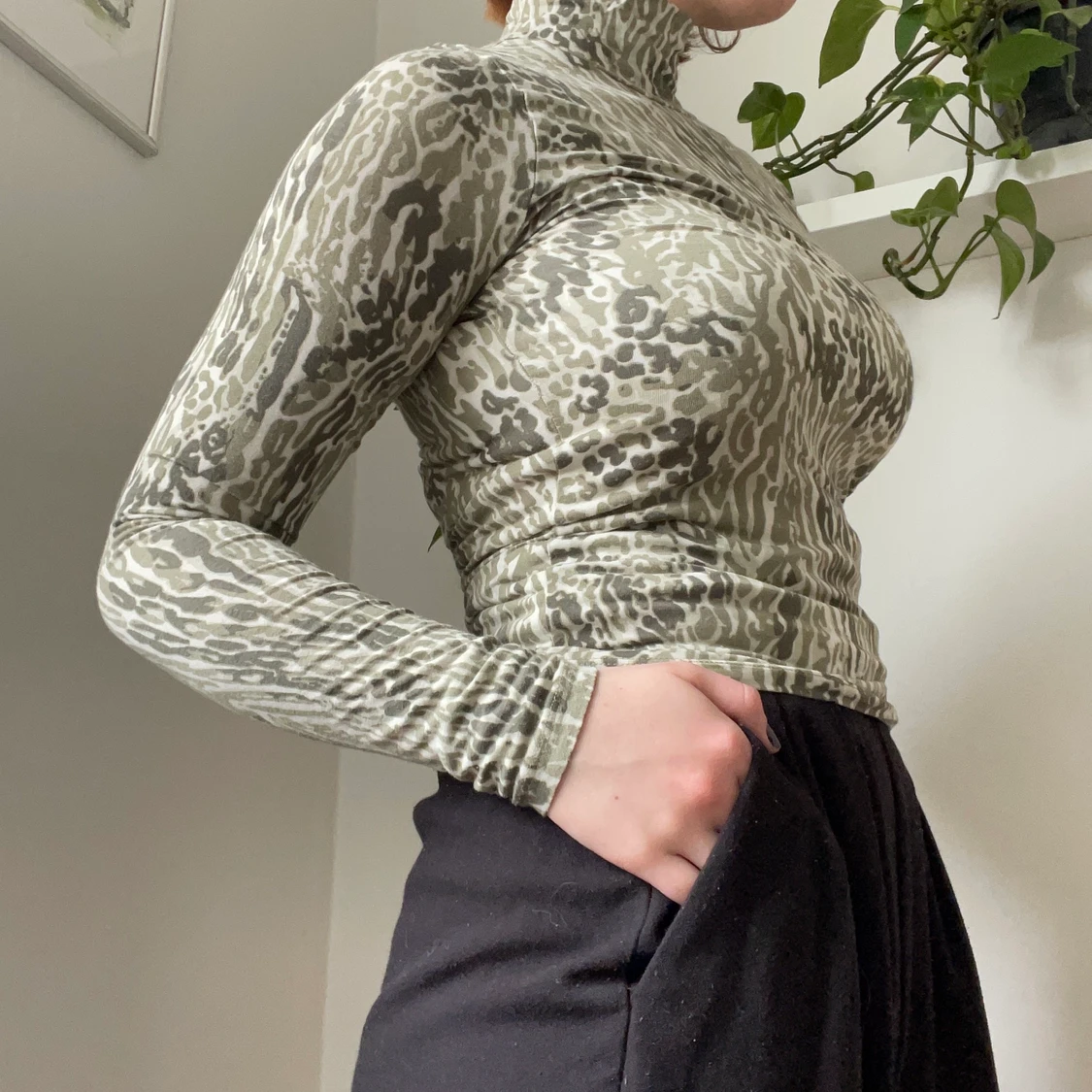 Mönstrad polotröja