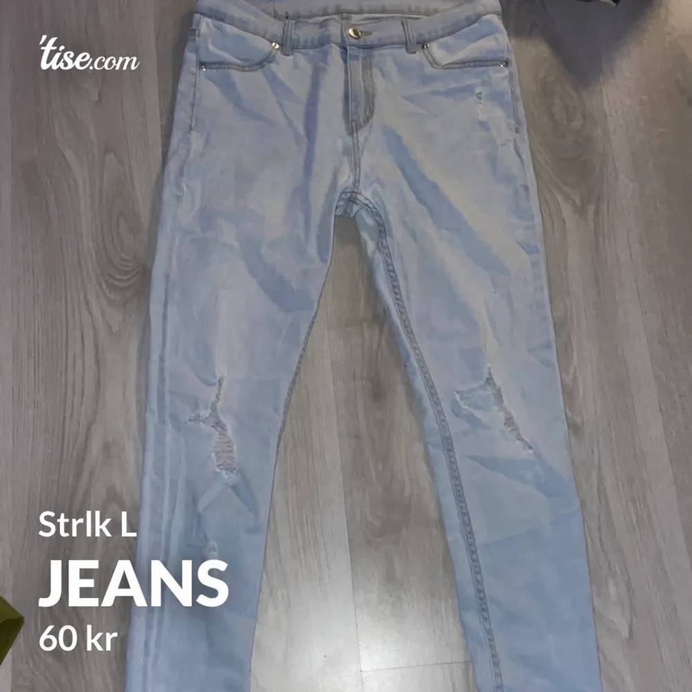 Jeans i storlek L men passar även M väldigt fina och har hål. Hör av er för fler bilder eller information. Kan även mötas upp i Göteborg ☺️. Jeans & Byxor.