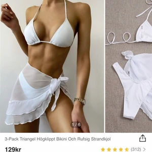 Bikini set  - Råkade beställa dubbelt så säljer den för billigare. Den är i strl L då SHEINs kläder ofta är små i storlek plus att bikinin gå att juster i snörena.