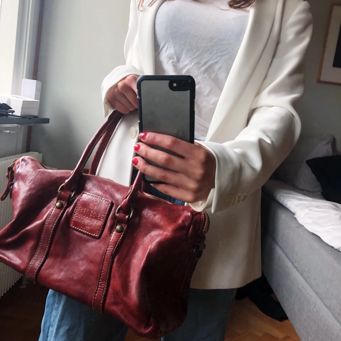 Vinröd väska från Campomaggi - 91