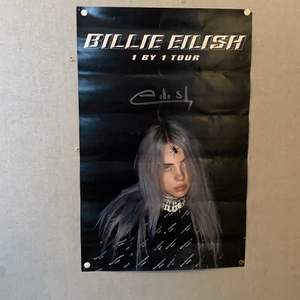 Säljer en Billie Eilish poster som jag fick under hennes konsert där jag hade VIP biljetter. Postern blev signerad på plats så självklart äkta. Buda från 300+frakt 💕