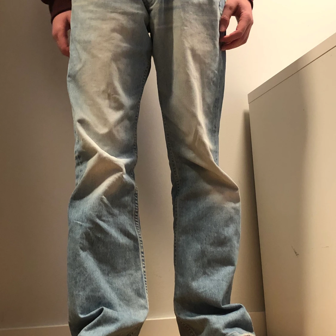 Lee stentvättade vintage jeans