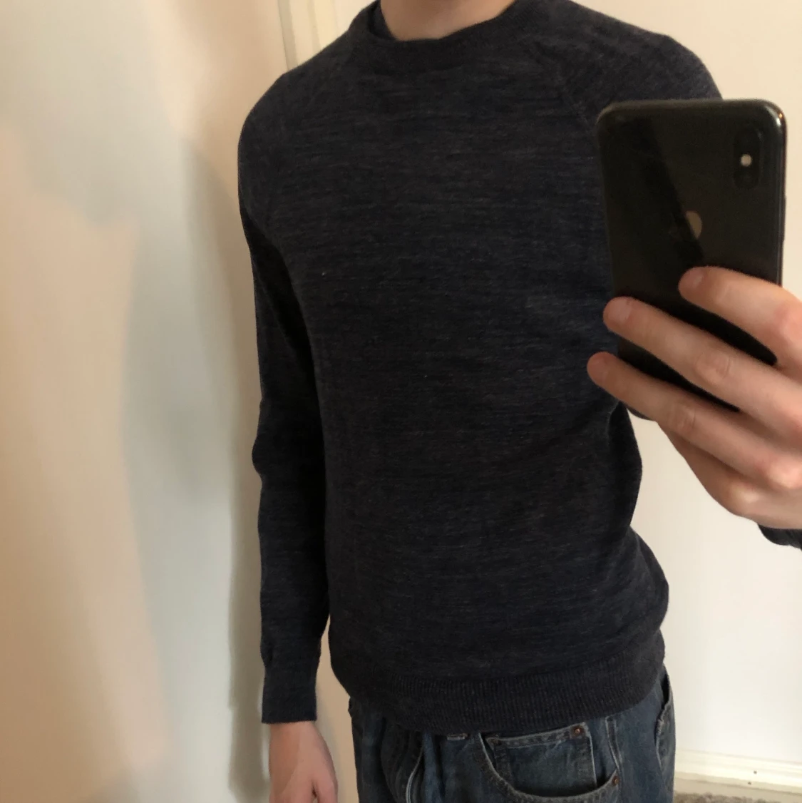 Blå H&M sweatshirt 