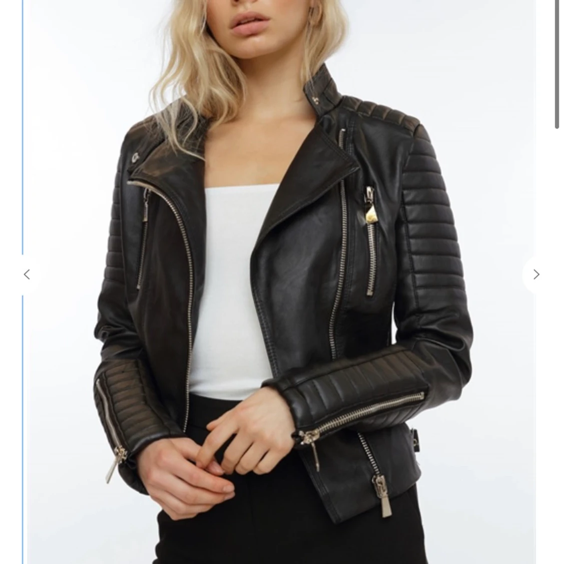 Svart skinnjacka från Chiquelle - 91