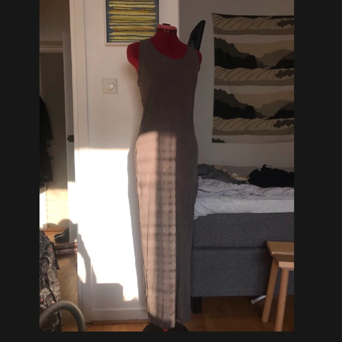 Acne sommarklänning grågrön S