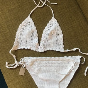 Vacker virkad bikini, aldrig använd S - Finaste jag sett, aldrig använt den. Vintage bikini. 