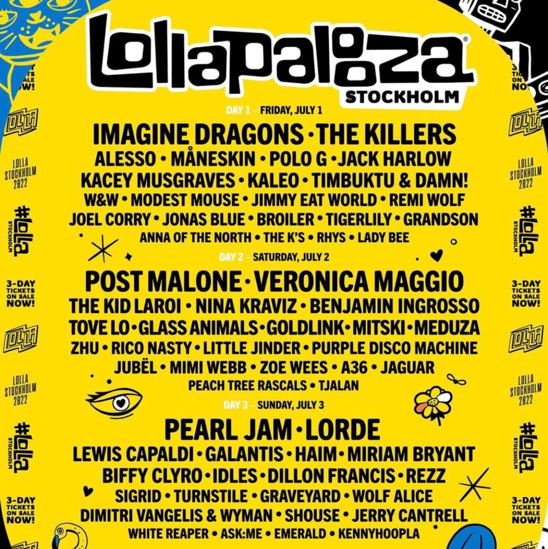 Lollapalooza biljetter