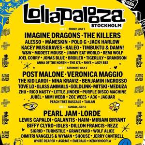 Jag säljer två stycken lollapalooza biljetter då jag och min kompis inte längre har möjlighet att gå. Det är biljetter för alla tre dagarna. Vi säljer dem för 2000kr/styck. 🌺