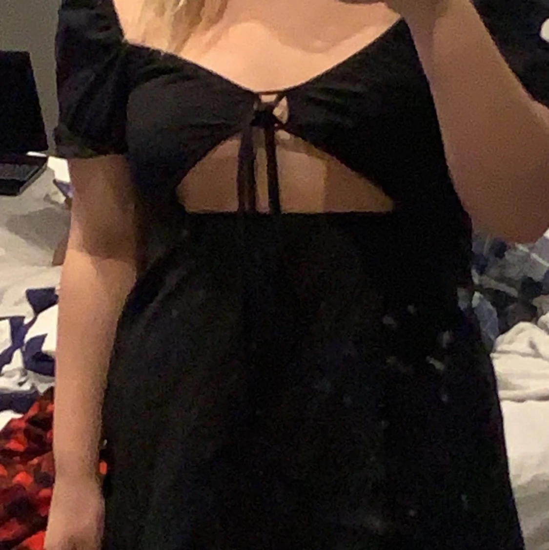 E fin svart sommar klänning  - 91