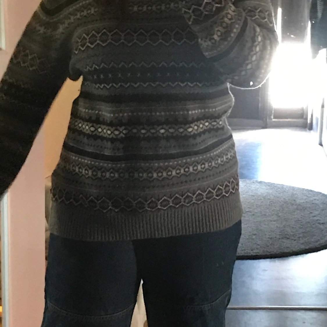Mönstrad grandpa sweater  - 90