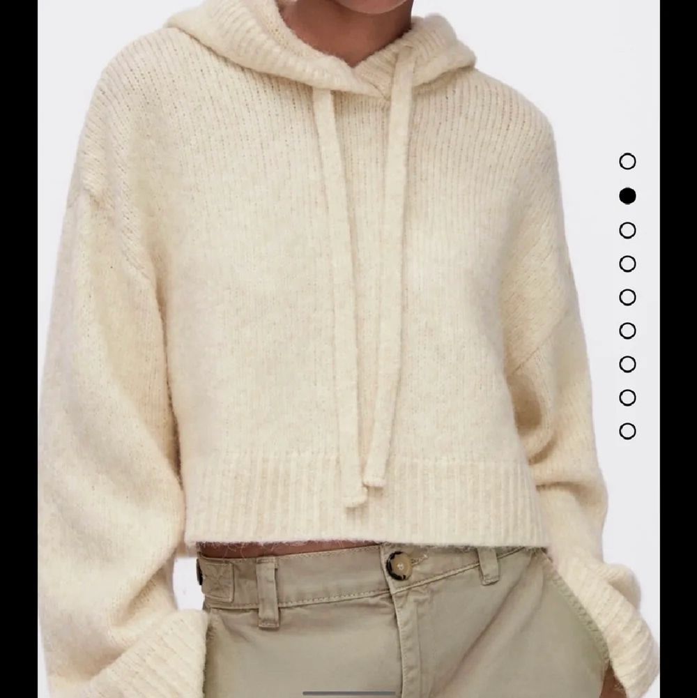 Stickad hoodie - Zara | Plick Second Hand