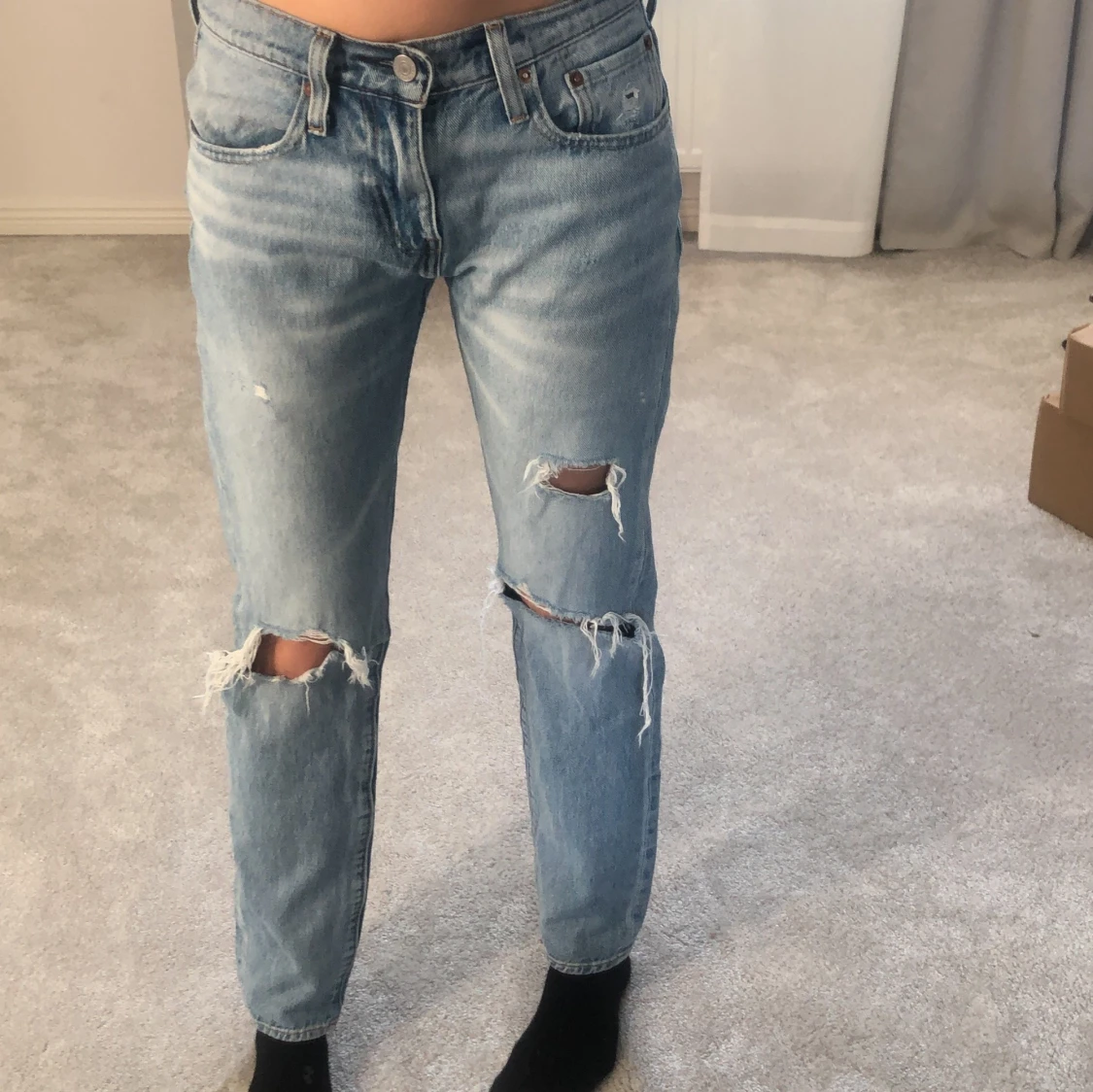 lågmidjade byxor - 90