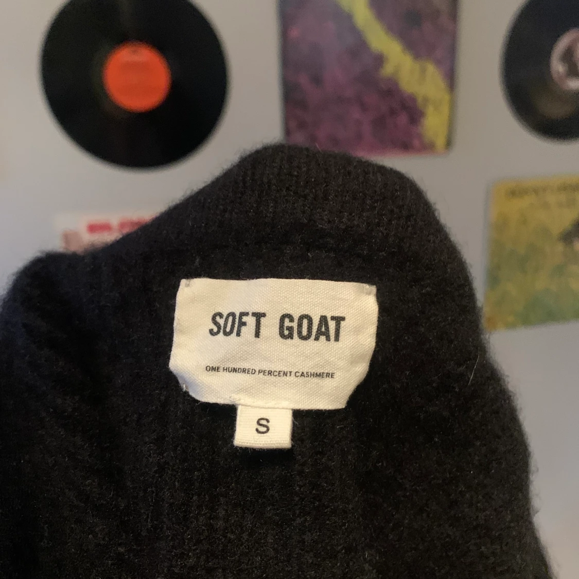 Soft goat kofta svart stl S - 91