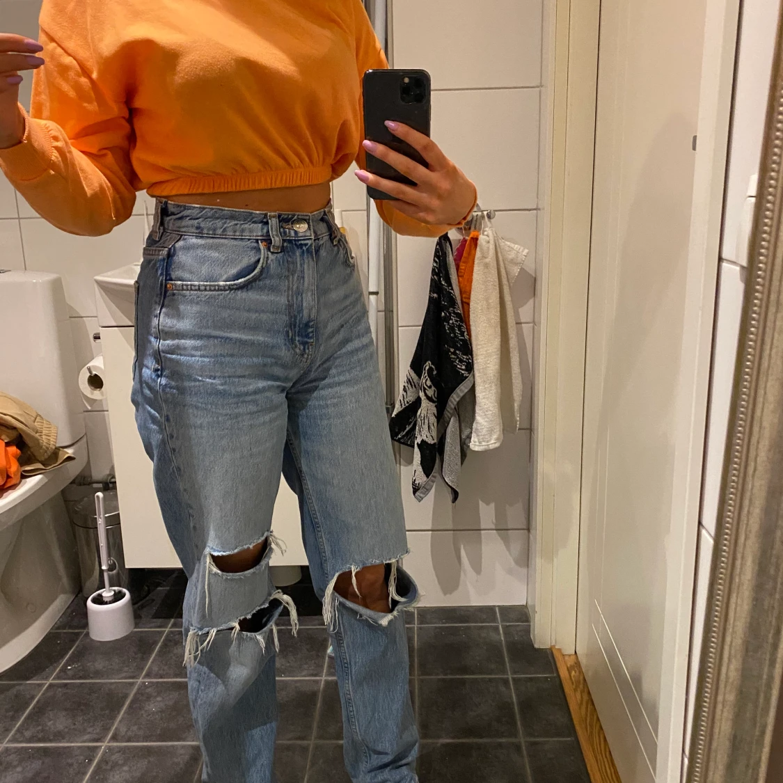 Orange tröja stl XS - 90