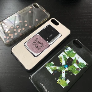 Mobilskal - Tre mobil skal passar IPhone 6, 7 och 8. Alla tre är äkta! Använda men inte trasiga på något sätt. 2 från Kate Spade, 50/st (nypris ca 450kr). 1 från Off White, 100kr (nypris 600kr)🦋