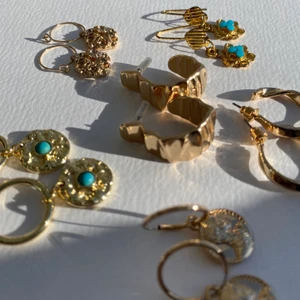 Örhängen - Säljer 6 par örhängen som är helt oanvända!! Verkligen sjukt fina örhängen som kommer ge det lilla extra till din outfit✨ Kontakta mig vid fler frågor eller bilder! Kan fixa paketpris också🥰