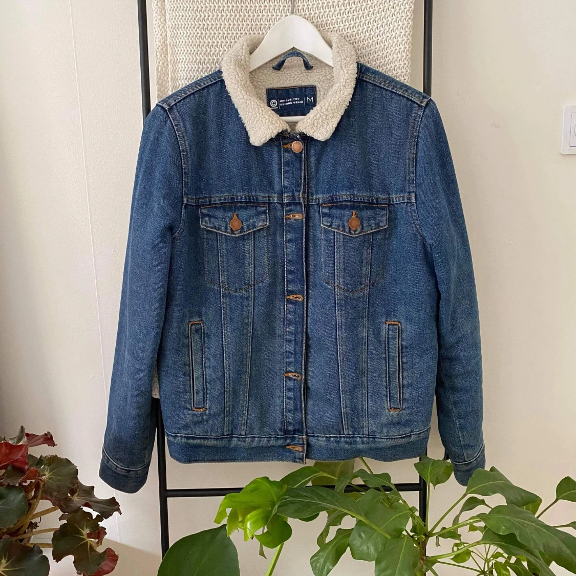 Fodrad jeansjacka - 90