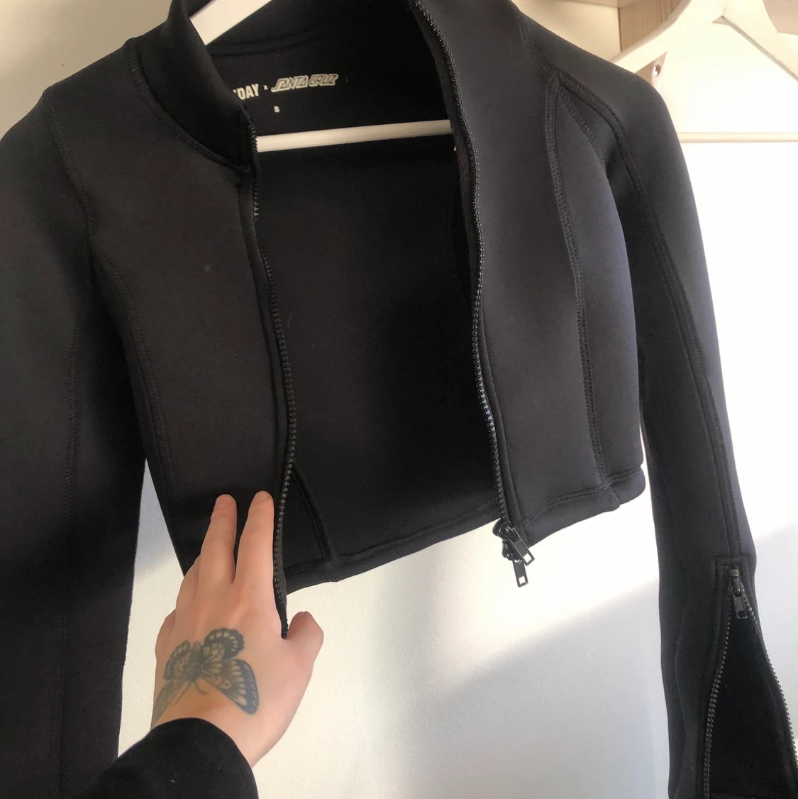 Svart långärmad topp  - 91