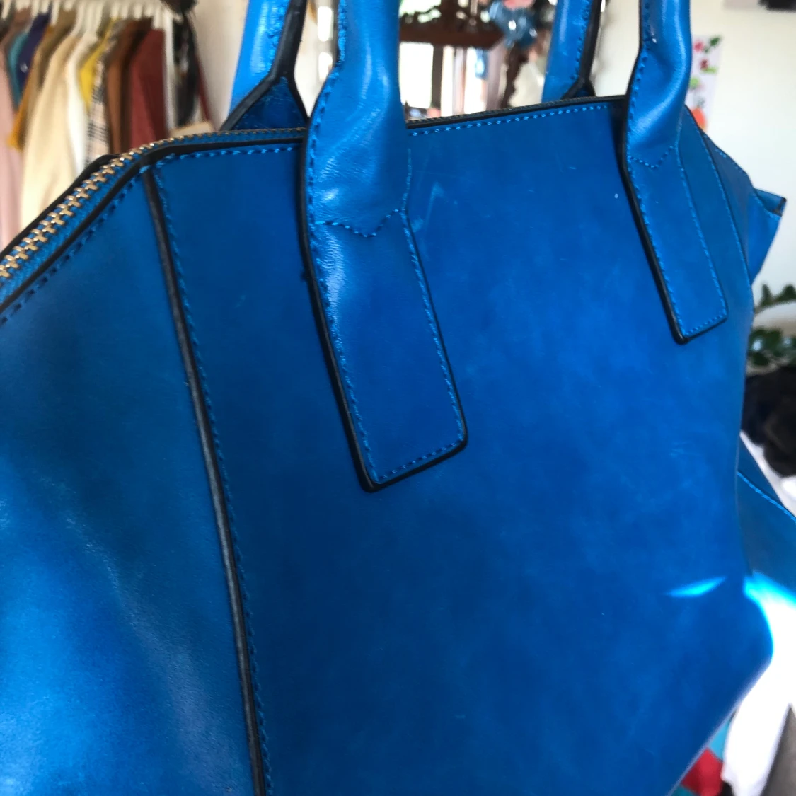 Stor blå väska  - 90