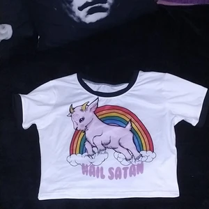 Satan croptop - Crop top köpt på Wish, dock aldrig kommit till användning. 