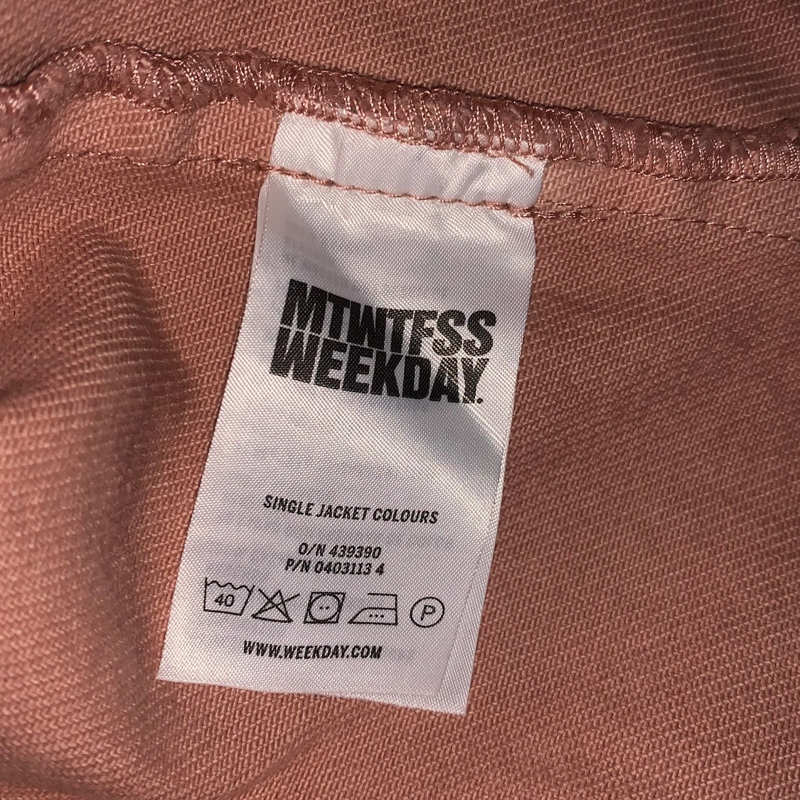 Weekday Denim Jacket Rosa - 91