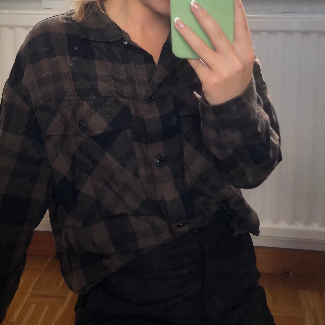 Rutig jacka/tröja  - 90