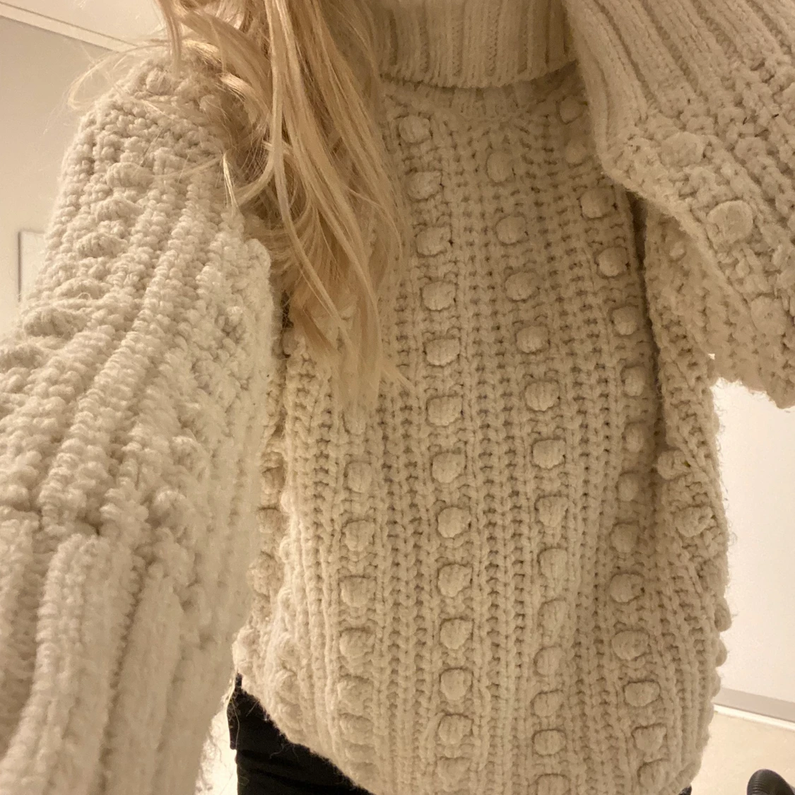 Mysig tröja med polo Storlek S