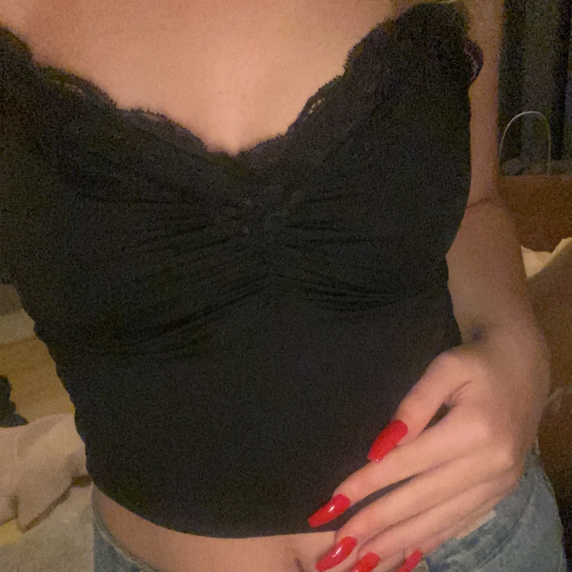 SPETS TOP 🖤 40kr, storlek S  - 90