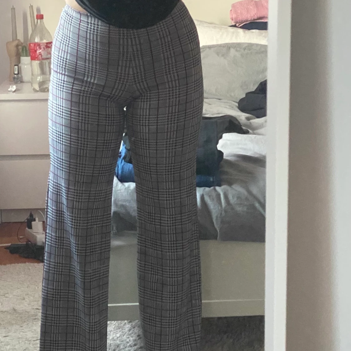 Rutiga kostymbyxor - 90